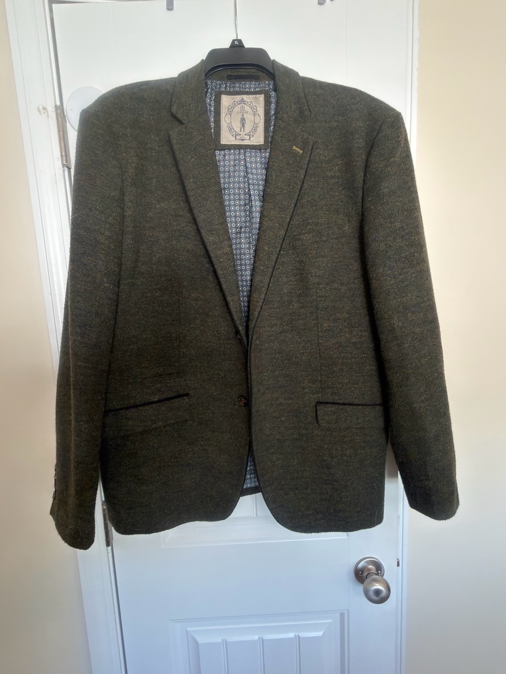 Men's Olive Sport Coat Blazer - Classic Single-Breasted Jacket